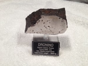 Dronino, Ryazanskaya oblast', Russia, Found July 2000, Classified as an Iron, ataxite (ungrouped) This is the meteorite that got it all started for me.  After watching a few episodes of Meteorite Men in the fall of 2011 I decided to go online (Ebay) and search for meteorites.  I purchased this from a Canadian dealer in December 2011.  Let the story continue....